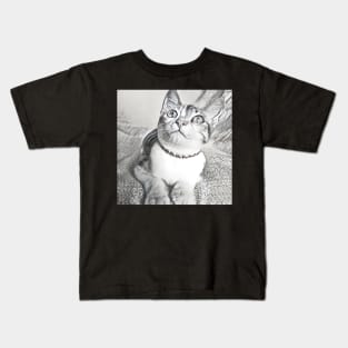 THE ADORABLE LOOK CAT PORTRAIT Kids T-Shirt